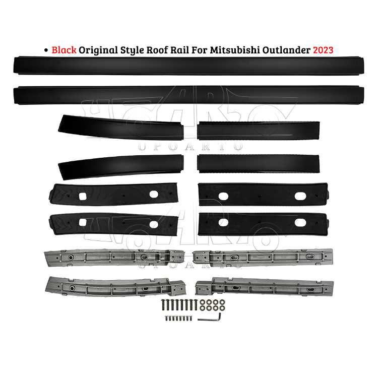 AR-Mitsubishi-019 Black Original Style Roof Rail for Mitsubishi Outlander 2023+