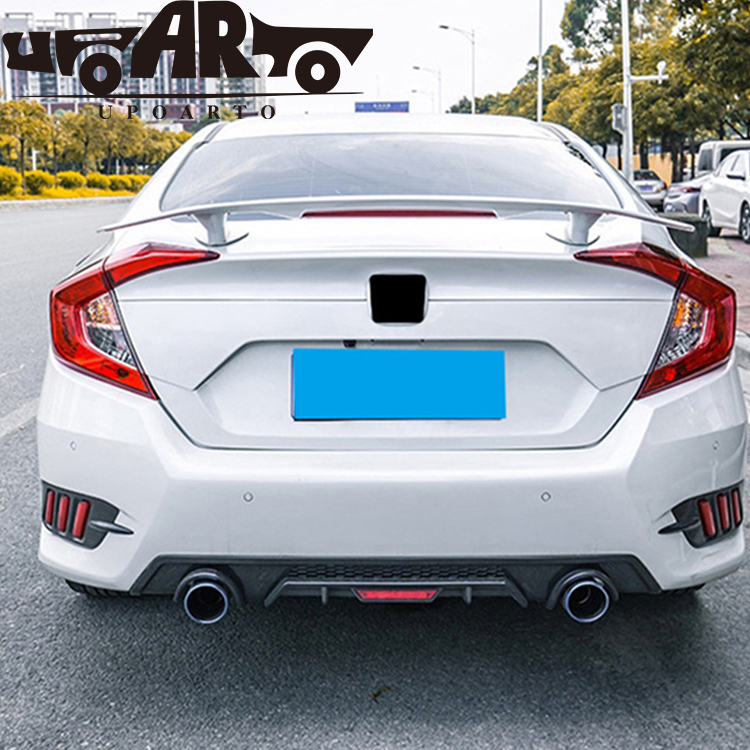 AR-Honda-022 GT sík típusú lámpával equipped hátsó spoiler a Honda 10. generáció Civic 2016 2017 2018 2019 2020