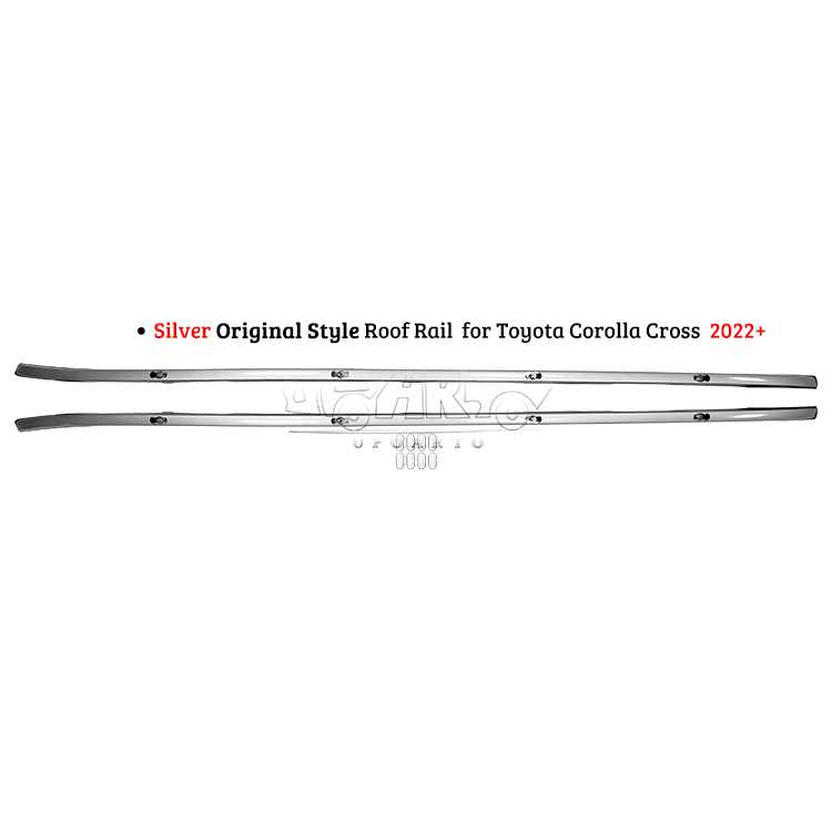 AR-Toyota-0151 Silver Original Style Roof Rail for Toyota Corolla Cross 2022+