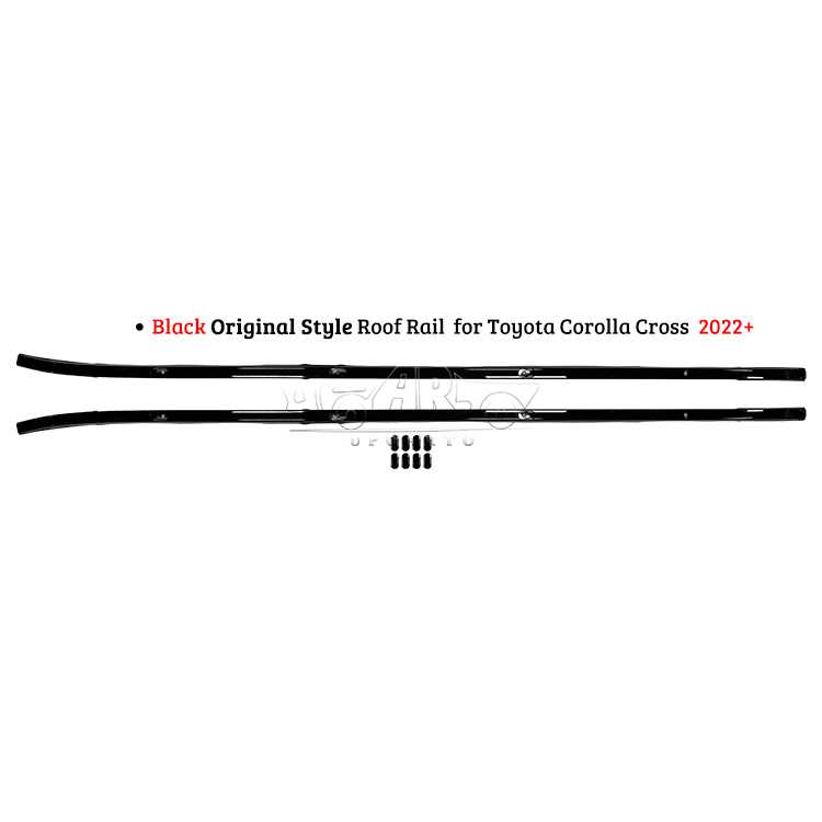 AR-Toyota-0152 Black Original Style Roof Rail for Toyota Corolla Cross 2022+