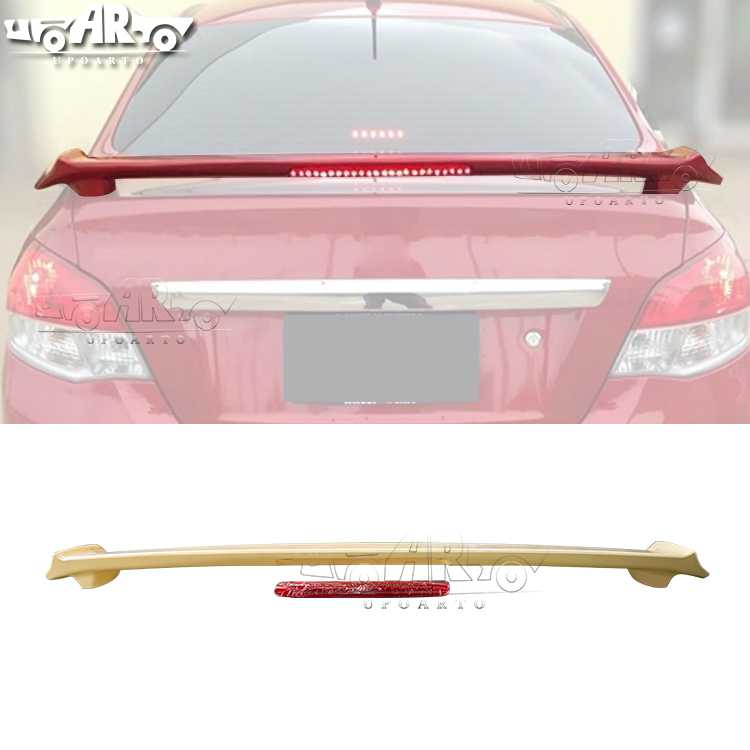 AR-Mitsubishi-022 With Lamp Rear Spoiler for Mitsubishi Mirage G4 Attrage Sedan 2014-2020
