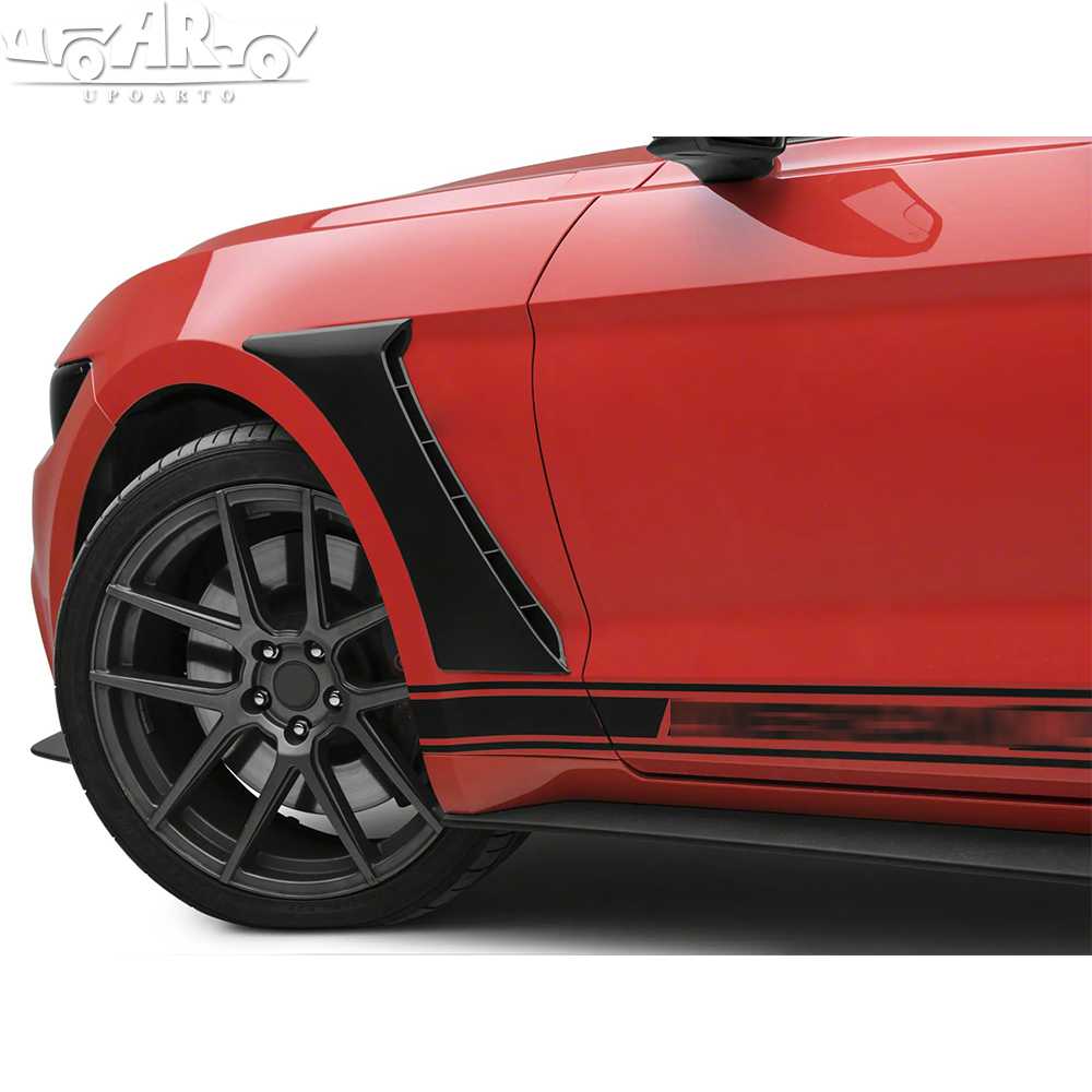 AR-Mustang-043 Voorzijde ventilatieopening met fenderafdekking en versierlijst voor Ford Mustang GT EcoBoost V6 2015-2023