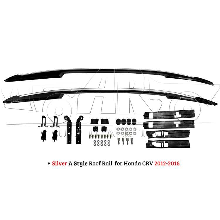 AR-Honda-0141 Silver A Style Roof Rail for Honda CRV 2012-2016