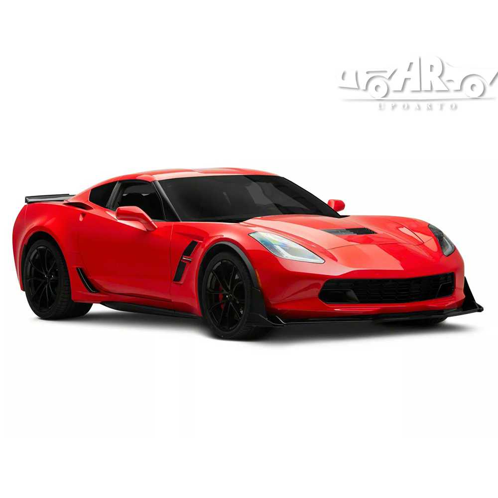 AR-Chevrolet-019, 5 bucăți, prag frontal pentru Chevrolet Corvette C7 (2014–2019)