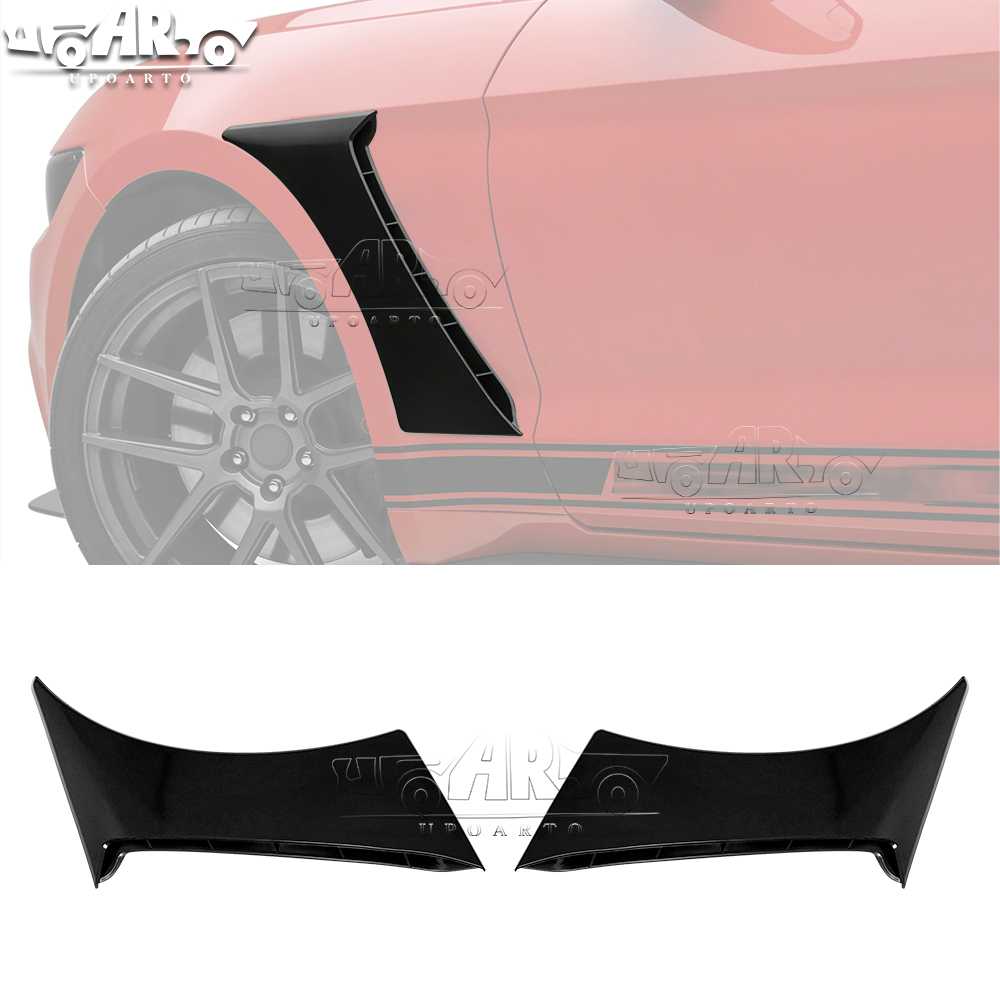 AR-Mustang-043 Front Side Vent Fender Cover Trim for Ford Mustang GT EcoBoost V6 2015-2023