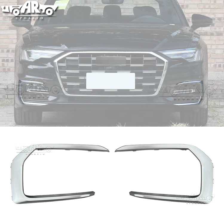 AR-AUDI-0119 ترقية إلى إصدار أعلى إطار مصابيح ضباب أمامية للسيارة لـ AUDI A6 C8 2019-2022