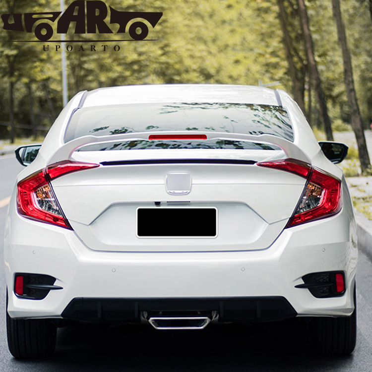 AR-Honda-026 Sport stílusú lámpával equipped boot spoiler a Honda 10. generációs Civic 2016 2017 2018 2019 2020