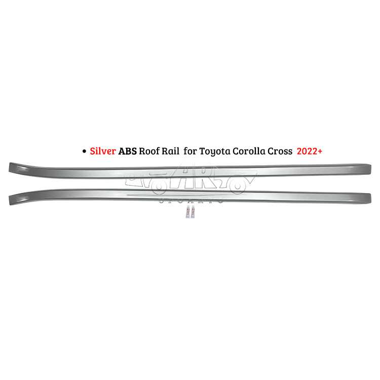 AR-Toyota-0153 Silver ABS Roof Rail for Toyota Corolla Cross 2022+