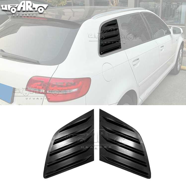 AR-AUDI-086 Rear Window Louver Cover Trim for Audi A3 8P Hatchback 2010-2013