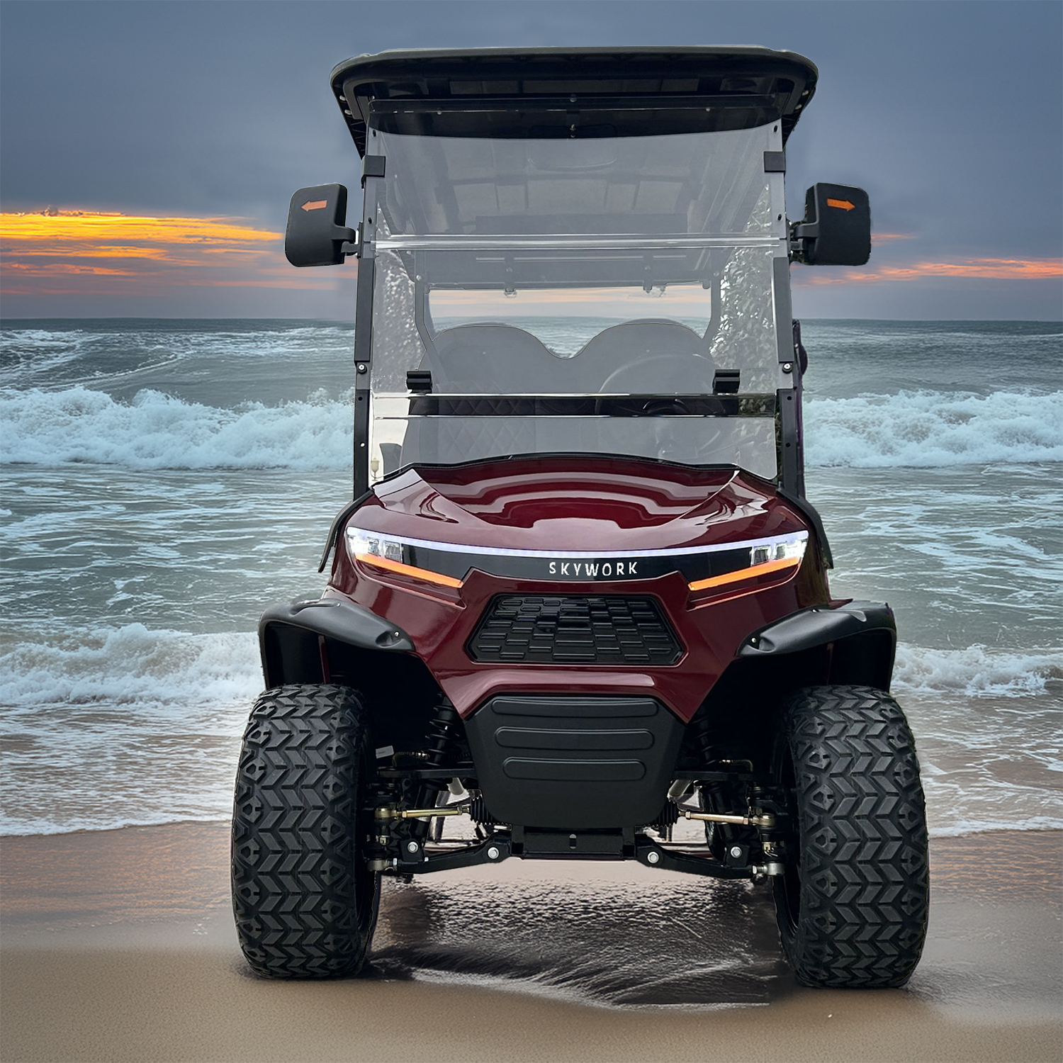 Verks heilsala lægt verð 4 sætis 4X4 jagð elektriskur golf vagnur