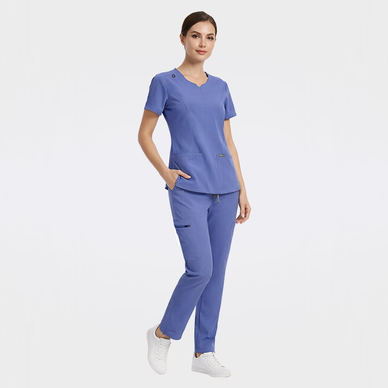 Premium Stretch Scrubs with Secure Pockets, Lasting Color & All-Day Comfort--42346