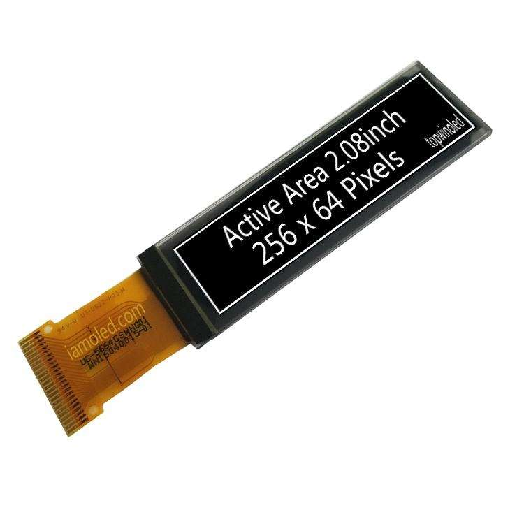 2.08'' 2.08inch oled display panel 256x64 resolution white blue colour 16 grayscale UG-5664GSWHG01 SH1122