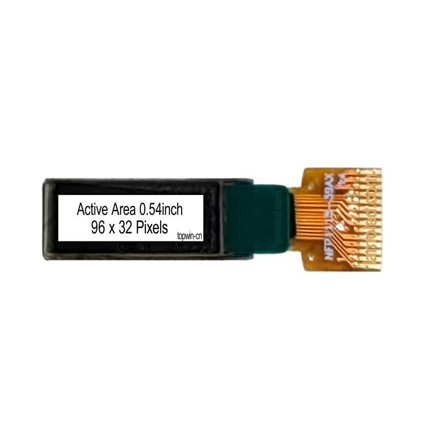 0.54'' 0.54inch small oled display panel white color oled display 14pin soldering type I2C interface CH1115