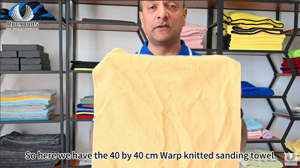 40x40 cm Warp knitted Microfibercar wash towel eco-friendly