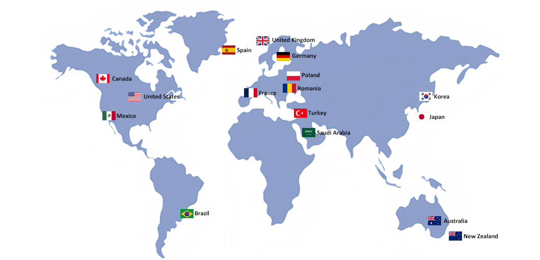 Our products have their own stable market competitiveness, and enjoy great population in Europe, Australia, North America, Middle East and South Asia etc.