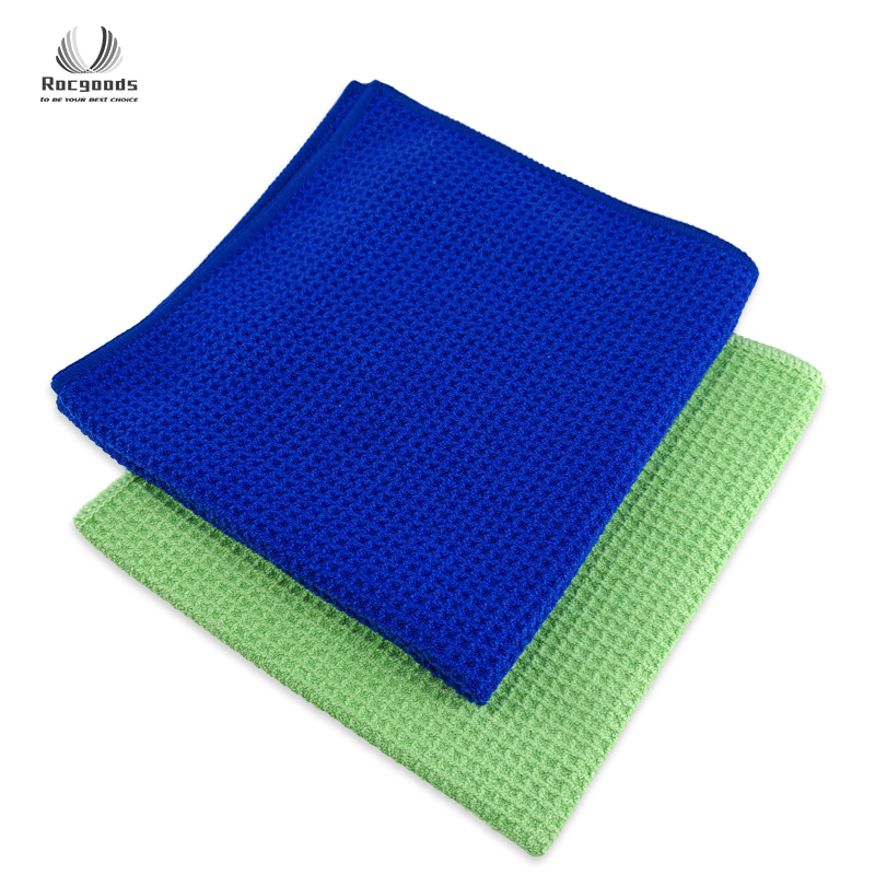 Premium Grey Waffle Towels for Car Detailing and Cleaning