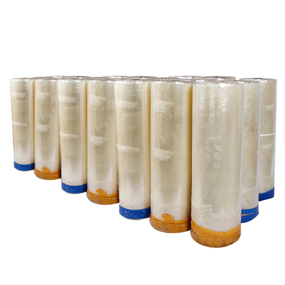 Custom Size Bopp 1280mm*4000m  Gum Shipping Packaging Tape Jumbo Roll clear Box Sealing Jumbo Roll Adhesive Tape Bopp