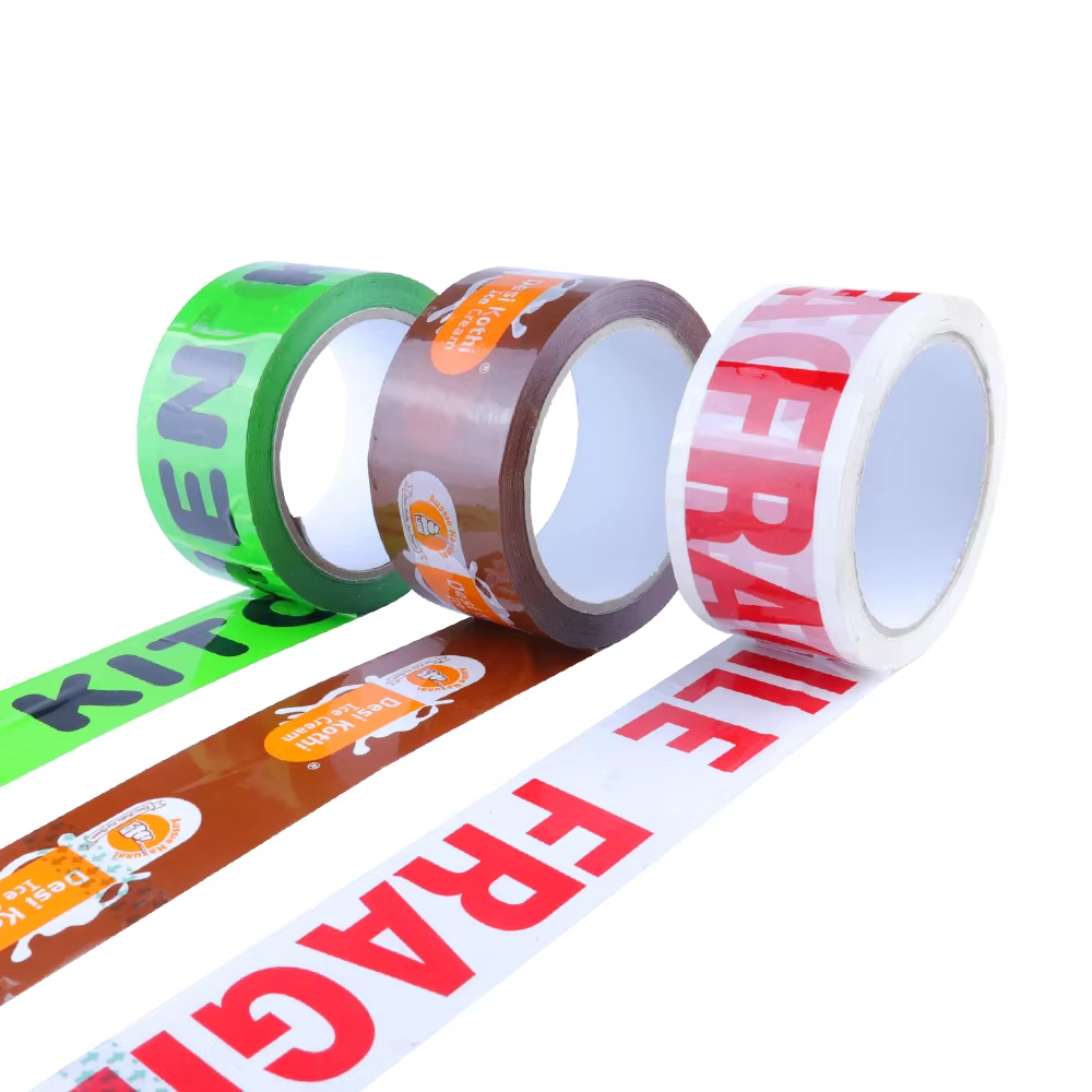 Custom logo  Bopp  Fragile  Printed Shipping Packaging Tape Strong Adhesion Printed Packaging Tape