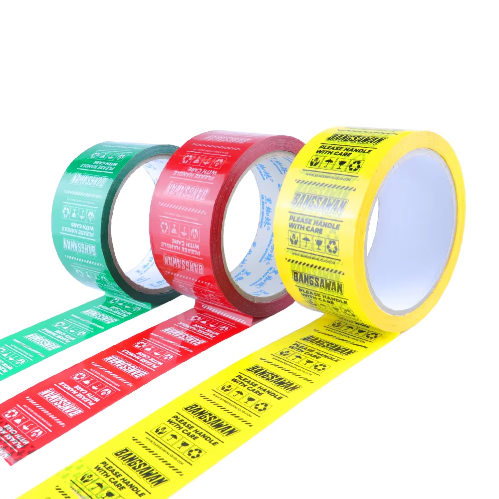 Custom Printed clear Plastic Wrap Tapes with logo Shipping Box  Packaging Tape