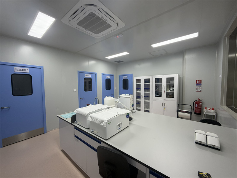 Cleanroom laboratory with culture media storage, washing and sterilization rooms in Romania.jpg