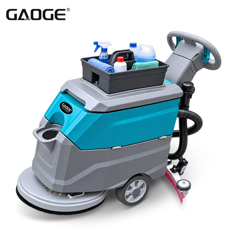 X45 Compact Walk Behind Floor Scrubber 510mm Battery Powered Commercial Floor Cleaning Machine