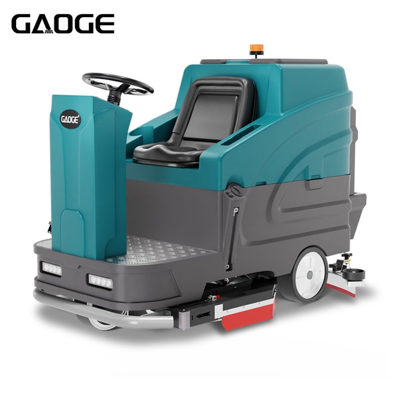 Gaoge X86 Ride-On Floor Scrubber Machine | Dual Brush Commercial Cleaning Equipment for Large Areas