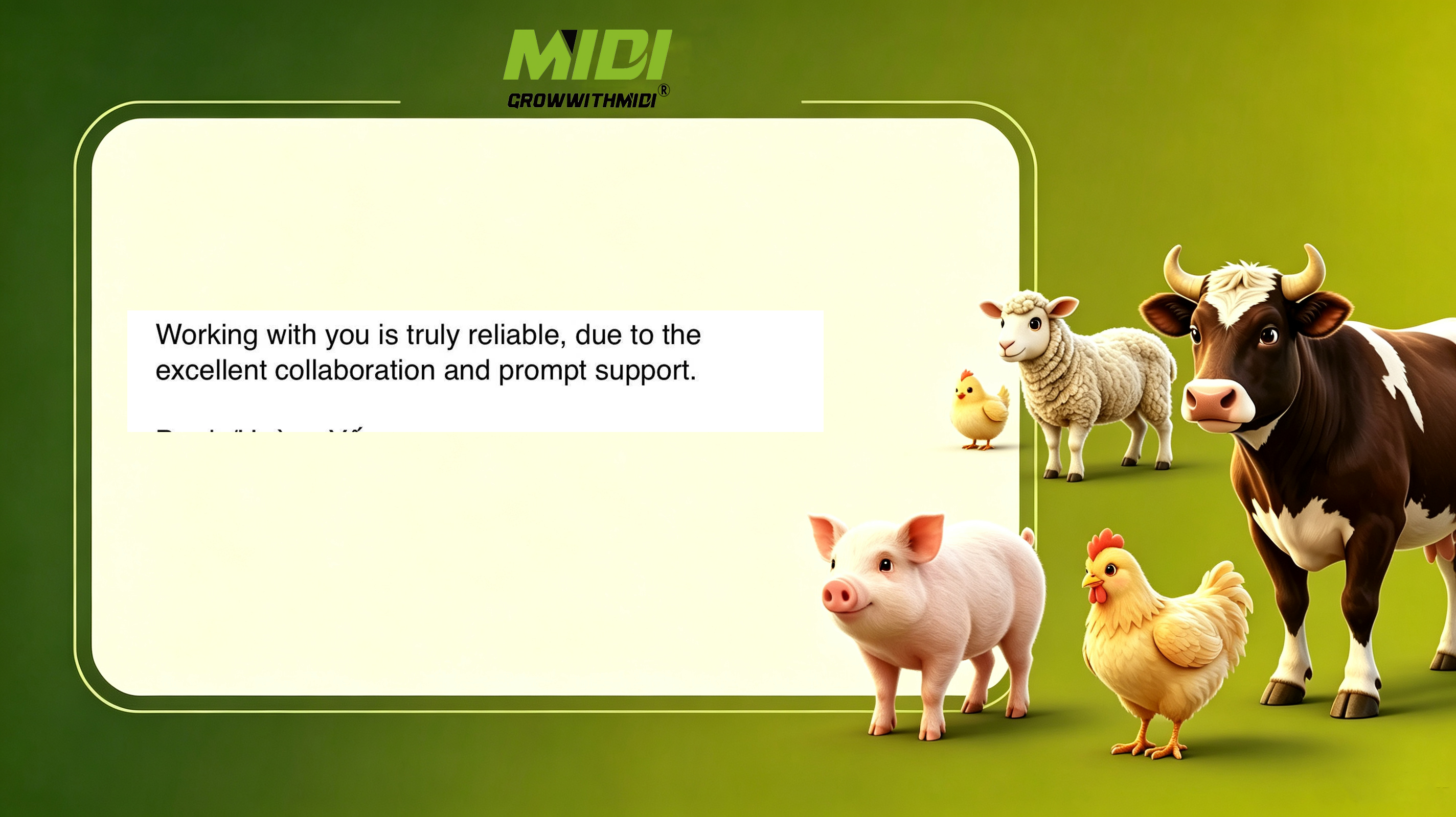 CGM quality received strong customer recognition
