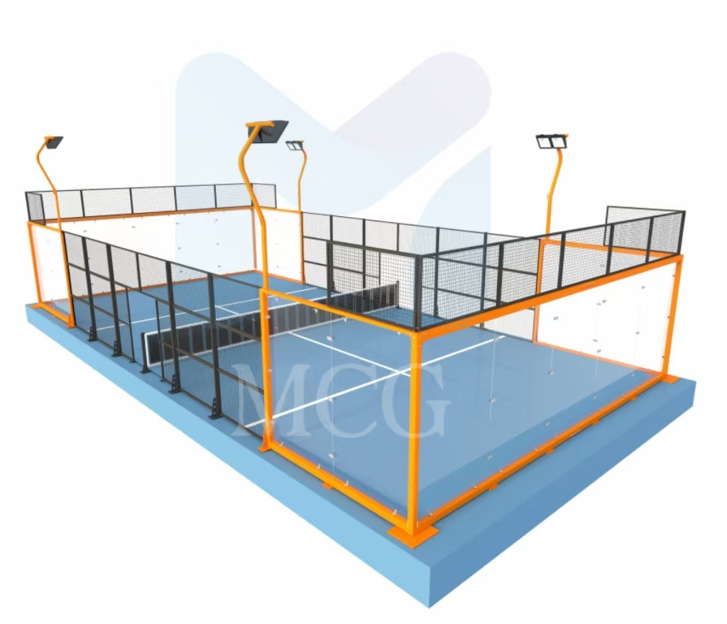 MCG Professional Indoor Outdoor Padel Court: Panoramic Cancha De Padel System