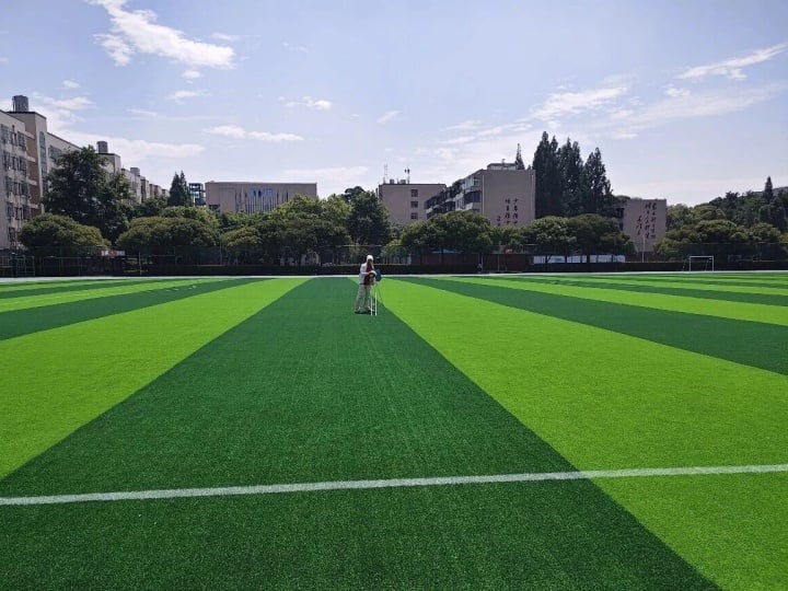 Économique et efficace ! La pelouse sans remplissage de 6e génération de Meichuang, avec plus de 96 000 brins par mètre carré, est incroyablement pratique.