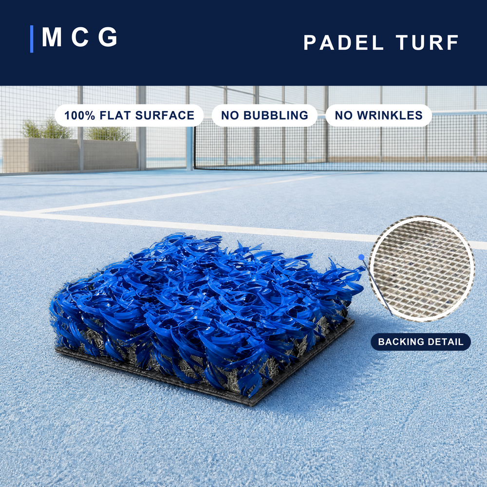 100% Flat Padel Court Turf - No Bubbling, No Wrinkles