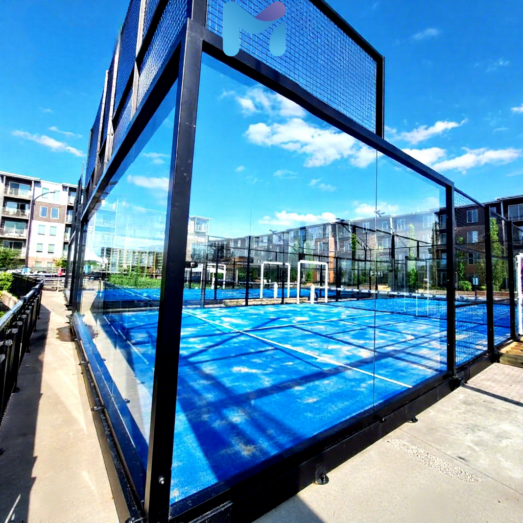 MCG Intelligent Padel Court with Electric Retractable Roof & Sunshade System