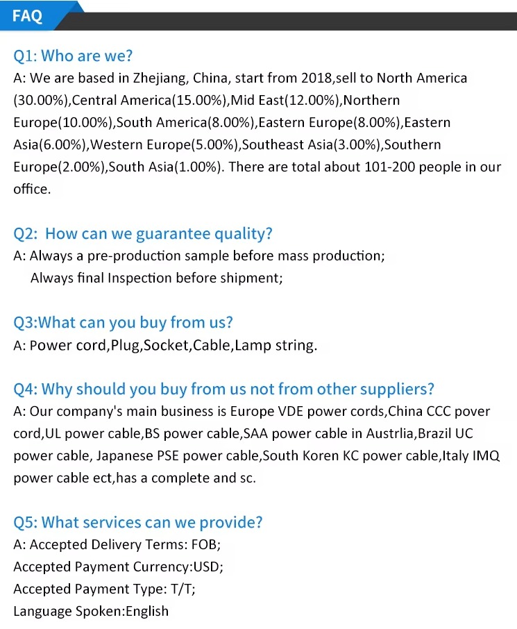 UL Approved Power Cable 3 Pin USA 3Pin 10A/13A/15AAC Power Cables Plugs IEC C13 US Power Cord supplier
