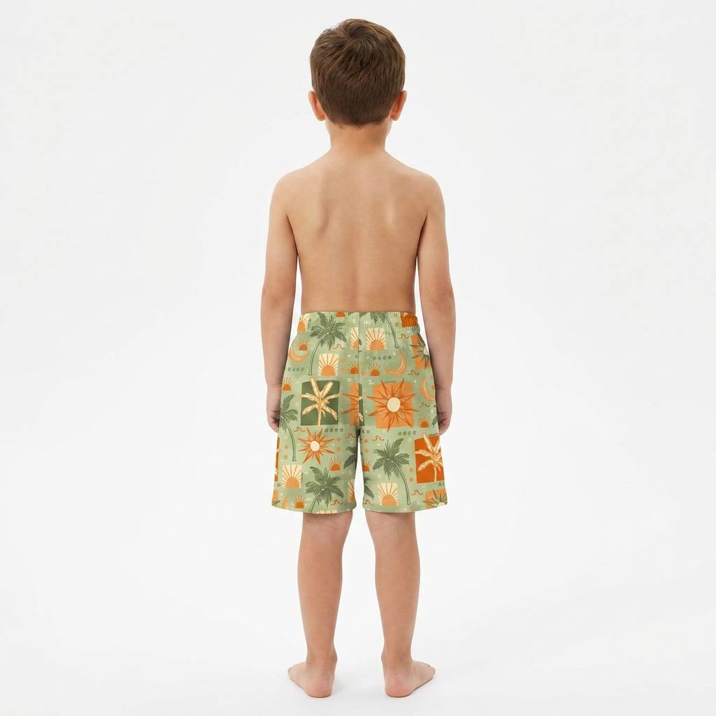 Kids' Printed Swim Shorts
