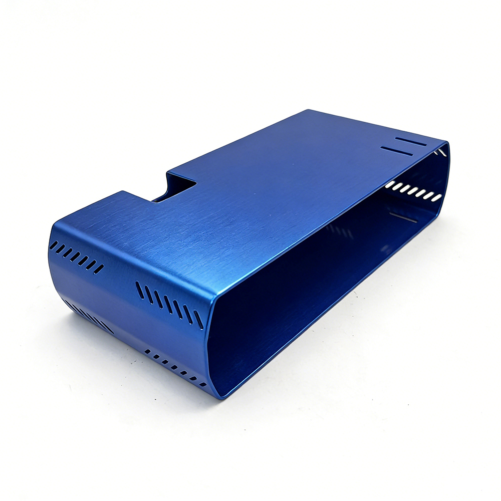 Blue Anodized Aluminum Stainless Steel Electronic Enclosure Custom Stamping Bending Welding