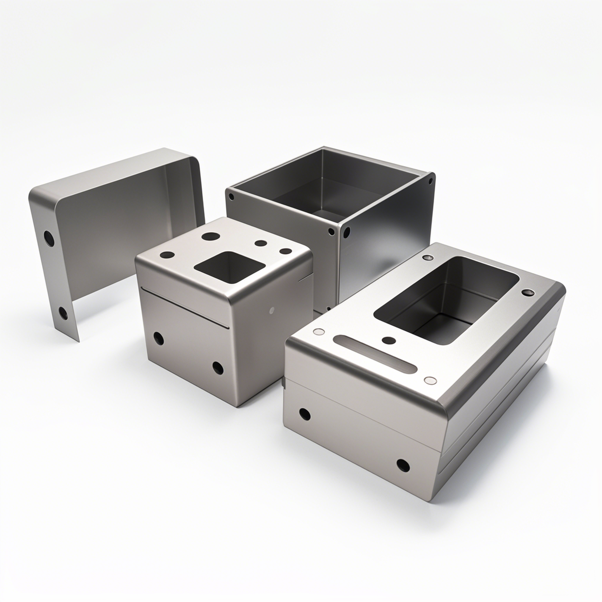 OEM Stainless Steel Stamped, Bent, and Welded Housing, Powder Coating Surface Treatment, Suitable for Smart Furniture and Electronic Equipment Enclosures