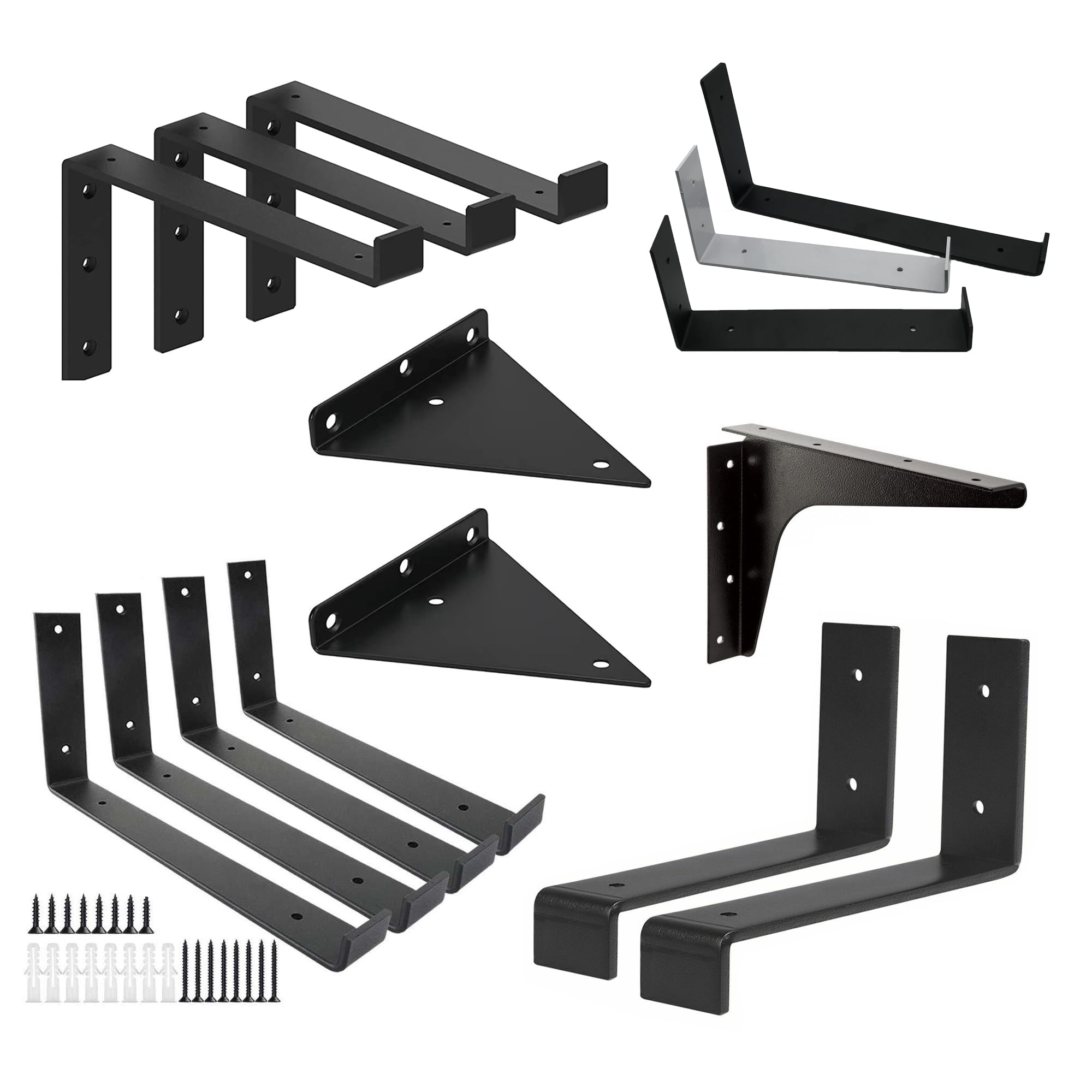 Sheet Metal Fabrication High Precision Anodized Aluminum L Shape Bracket For wall floating shelf brackets