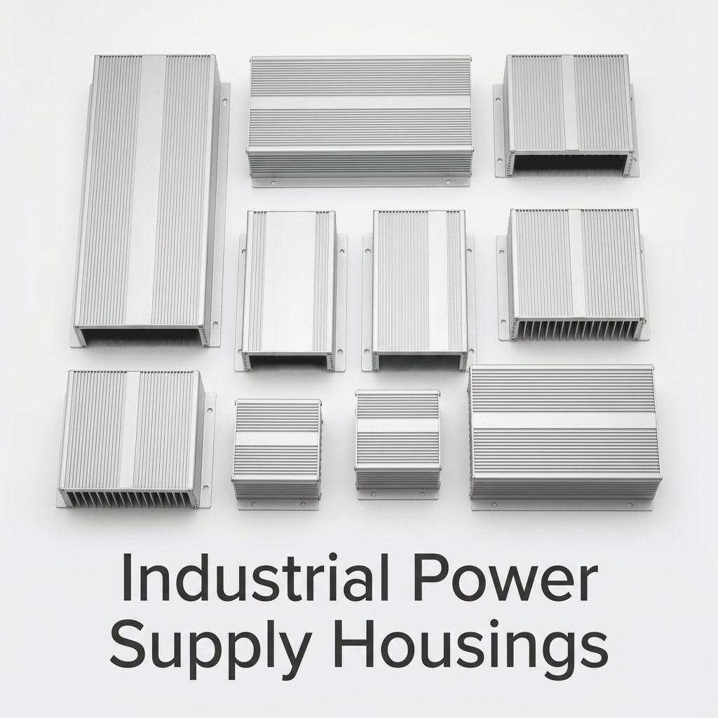 Mga kahon na gawa sa aluminum na may mataas na kahusayan sa pagpapanatili ng temperatura para sa mga power supply na may nakaimbak na mga pako ng heat sink para sa ventilasyon at EMC shielding