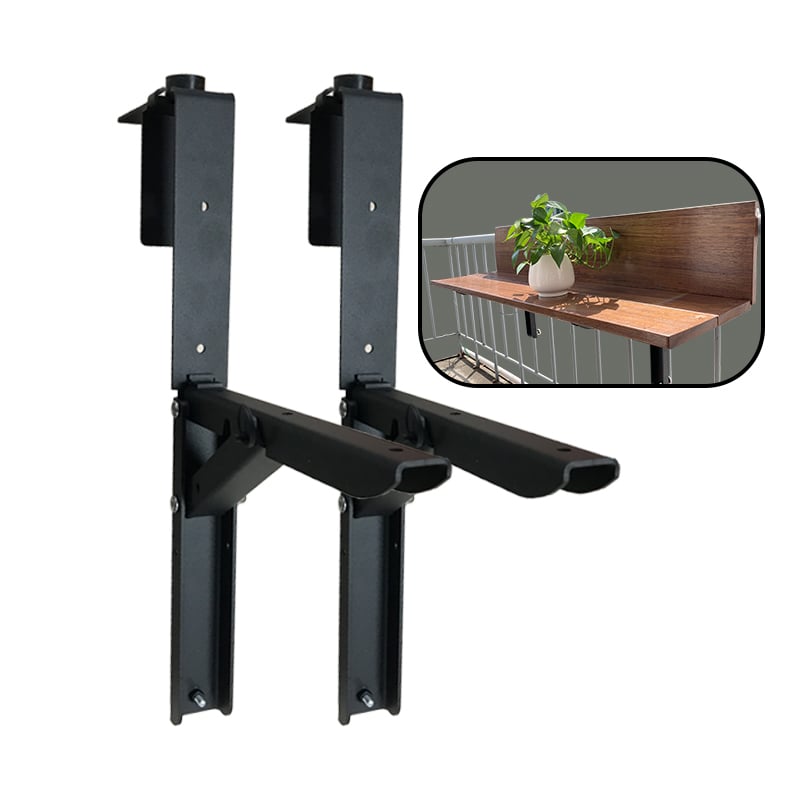 Settile di supporti per bar da balcone resistenti per un'installazione facile all'aperto regolabile e risparmiatore di spazio