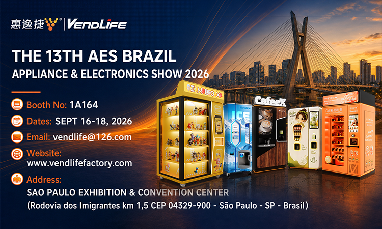 VendLife presentará soluciones inteligentes de máquinas expendedoras en AES Brasil 2026