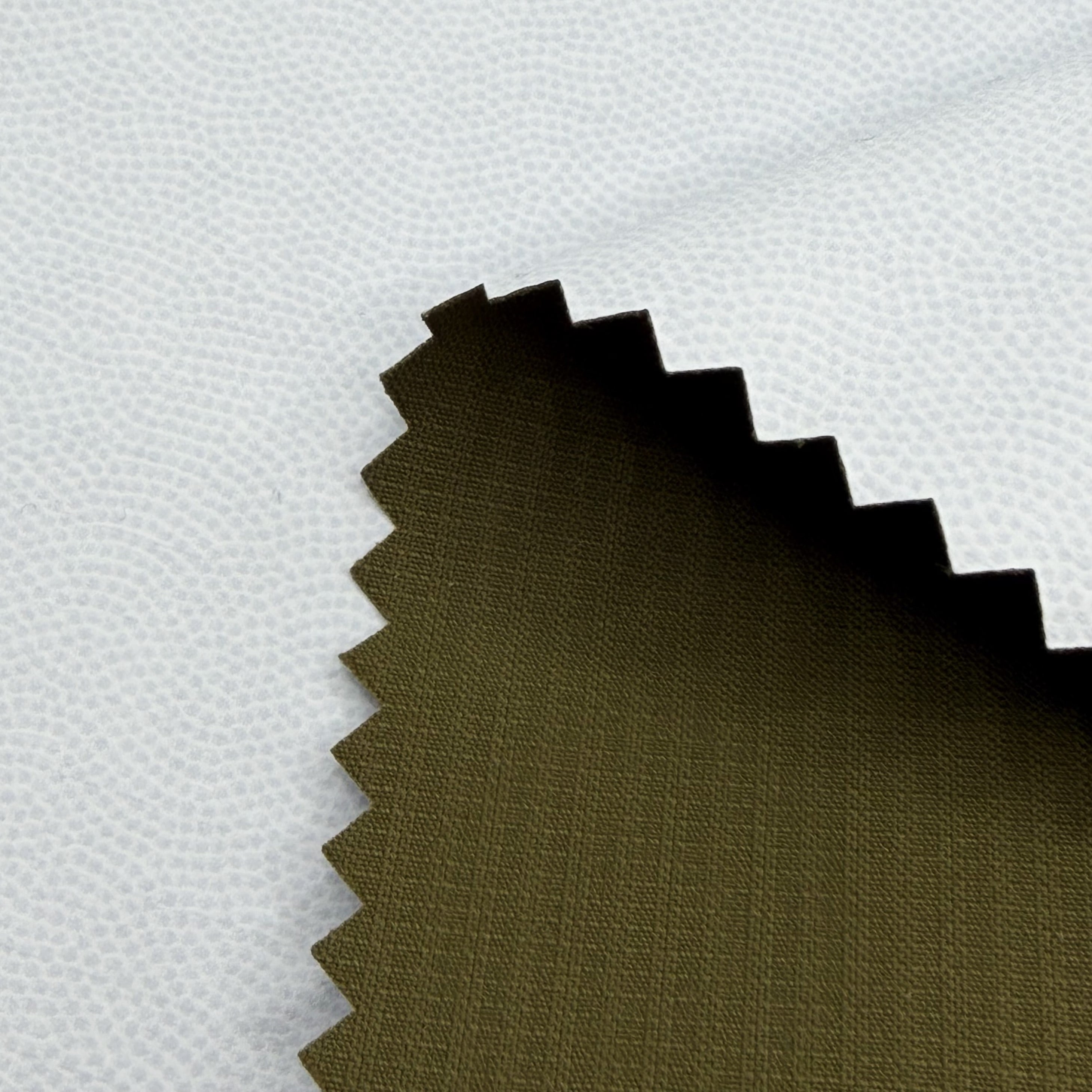 Nylon Four Way Stretch Bonded White PU Film Fabric 