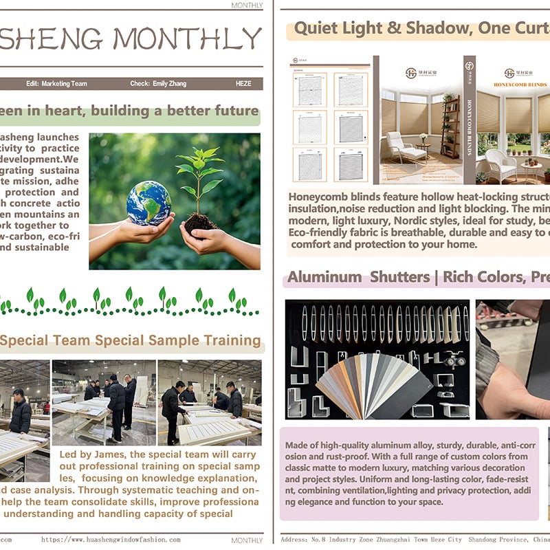 HUASHENG WINDOW FASHION | March 2026 Monthly Report
