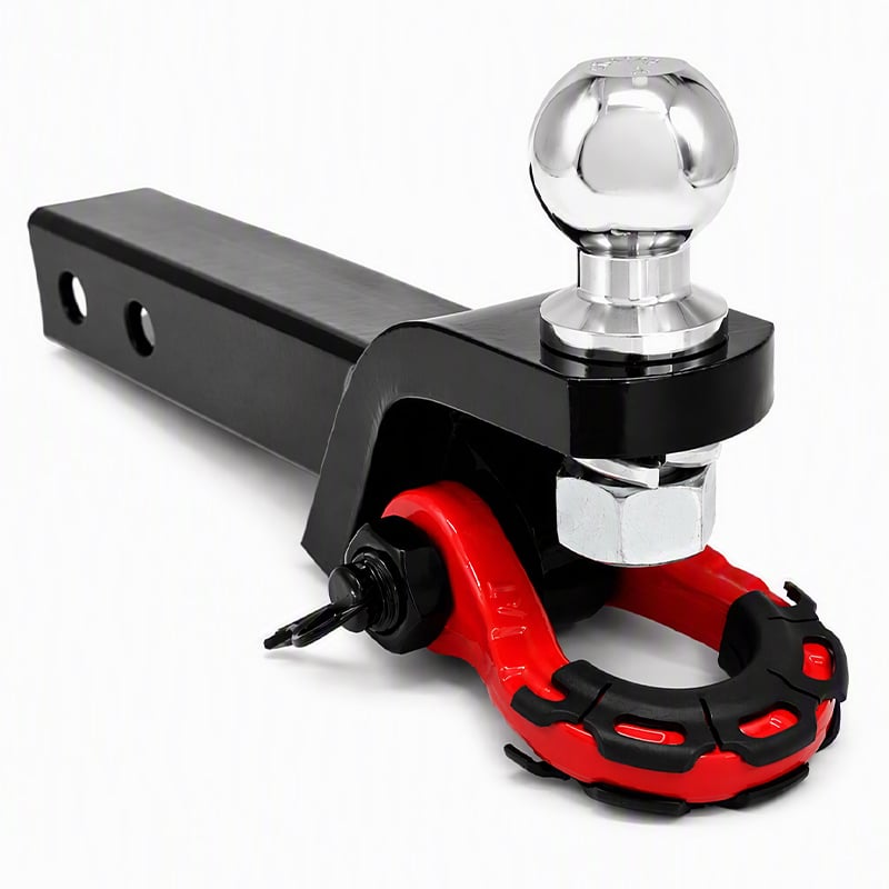 Heavy Duty 2 Inch Hitch Ball Mount 3/4 Tow Shackle For 4X4 Offroad Recovery