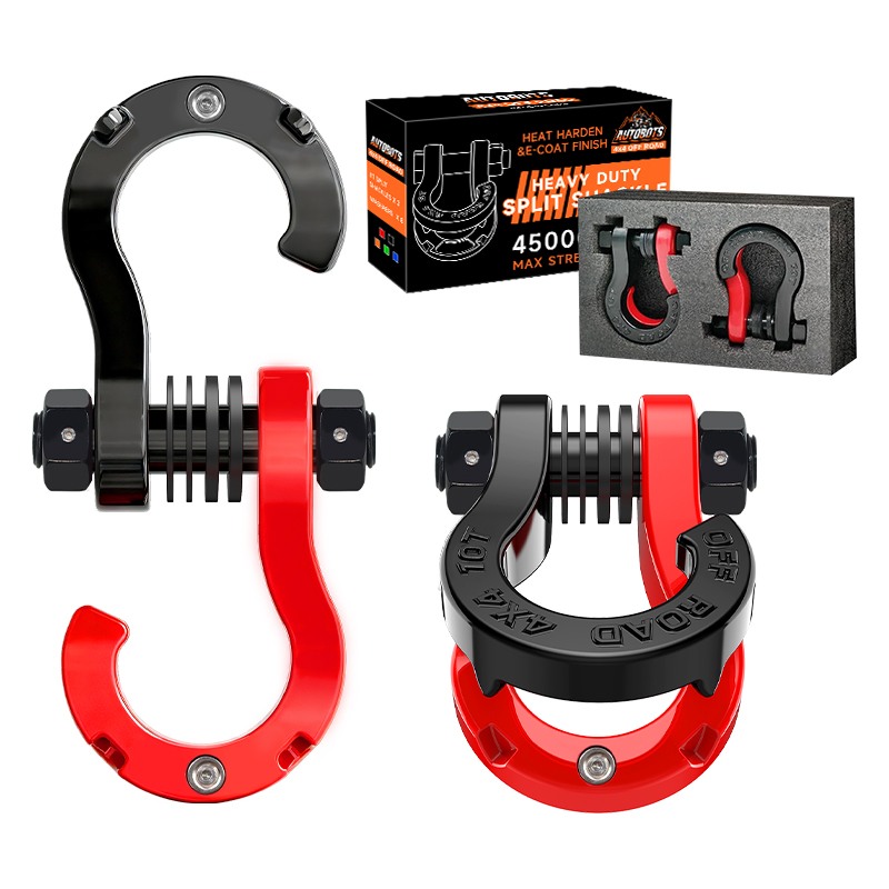 Heavy Duty 2 Inch Hitch Ball Mount 3/4 Tow Shackle For 4X4 Offroad Recovery