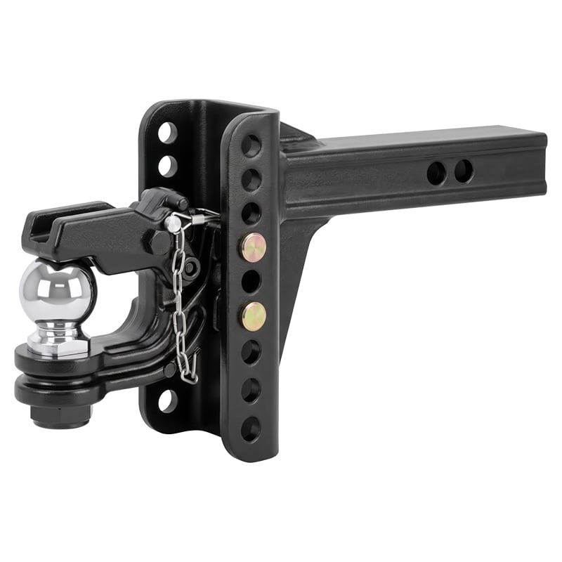 Adjustable Ball and Pintle Hitch Channel Mount 2 Inch Shank 13000 lbs