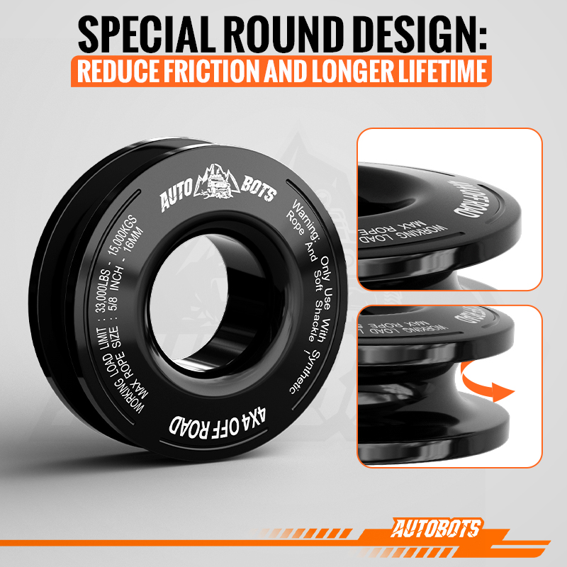 8 aluminum recovery ring offroad recovery kit695-6