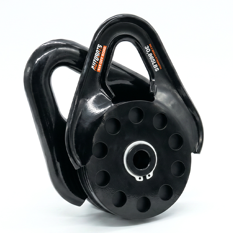 Snatch Block Winch Pulley Heavy Duty for Synthetic Rope and Steel Cable