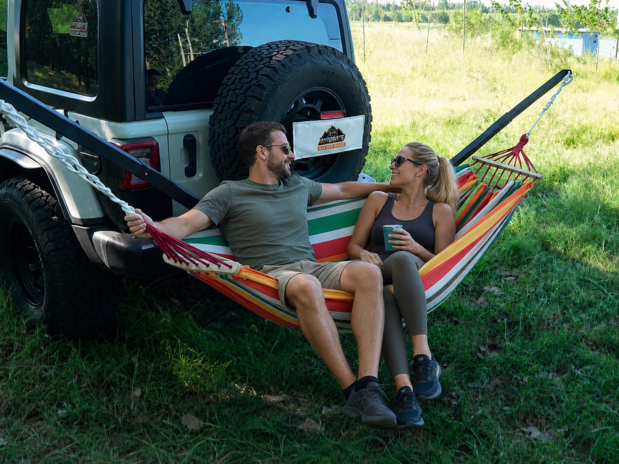 Hitch-Mounted Hammock Stand Relax Anywhere Your Rig Goes1.jpg
