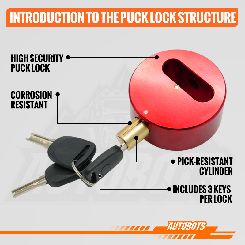 puck lock hidden shackle anti pick round high security trailer padlock-3