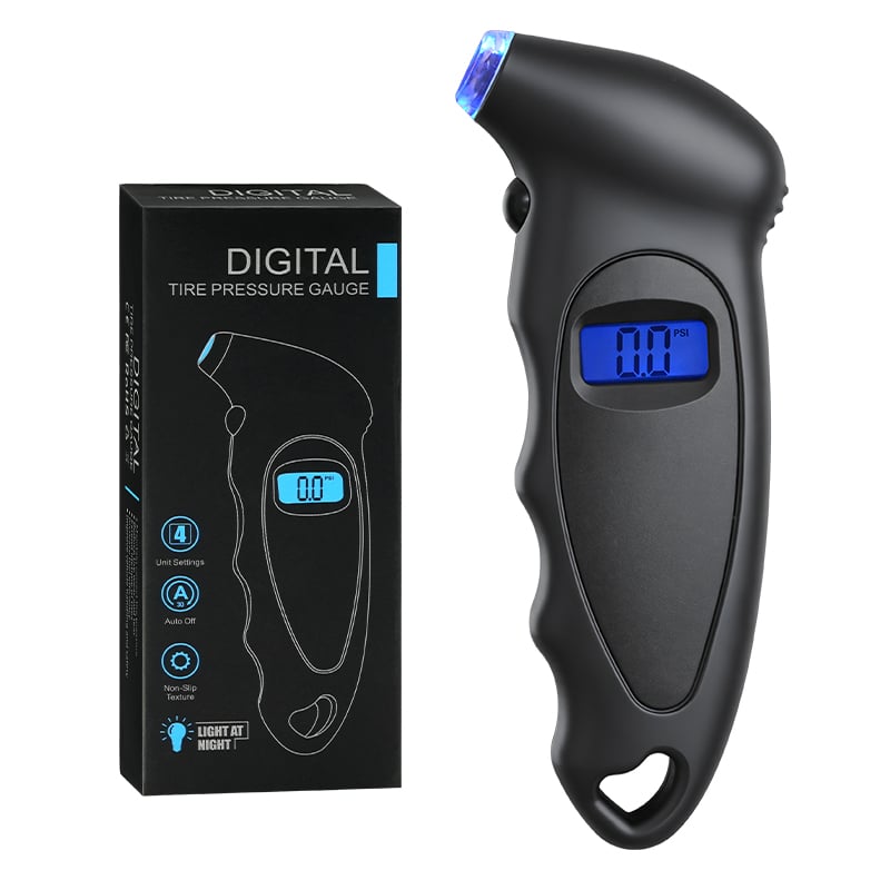 Digital Tire Pressure Gauge Heavy Duty Waterproof Backlit LCD for Truck RV JEEP