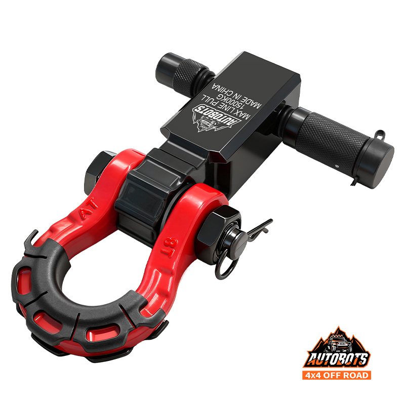 2 Inch Forged D Ring Shackle Receiver Hitch Heavy Duty Off Road 4x4 Recovery